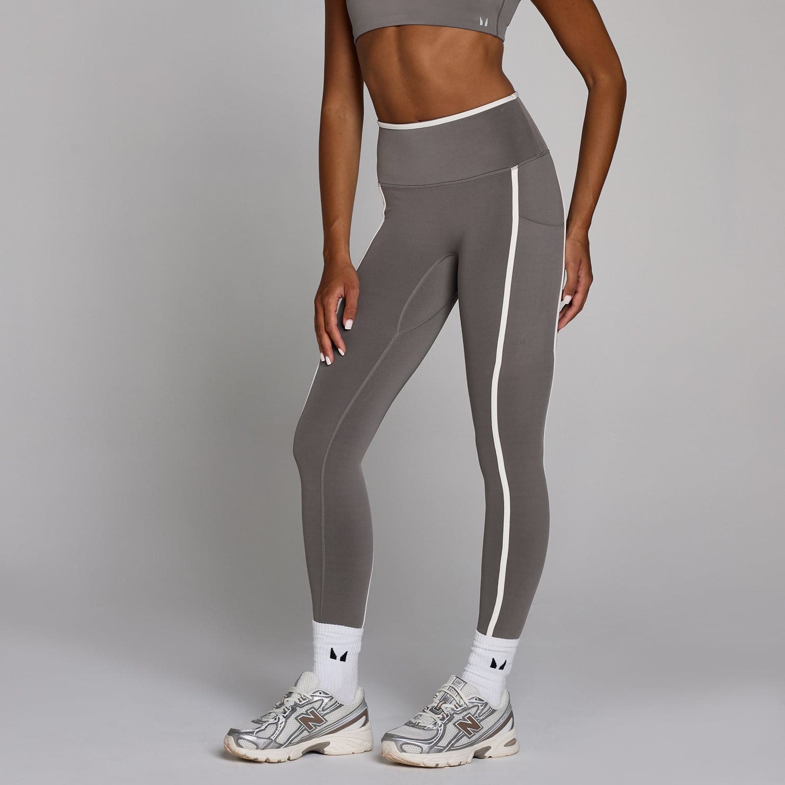 Mp Damen Velocity Contrast Leggings – Aschgrau - S