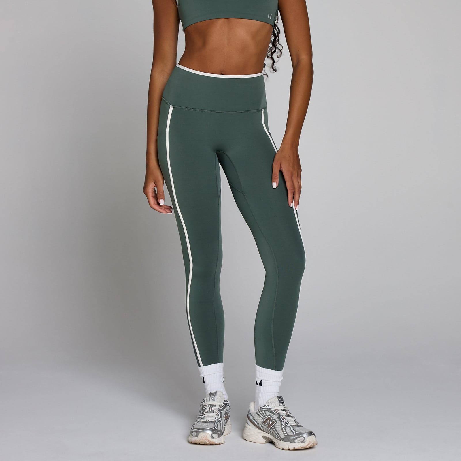 Mp Damen Velocity Contrast Leggings – Wolkengrün - Xxl