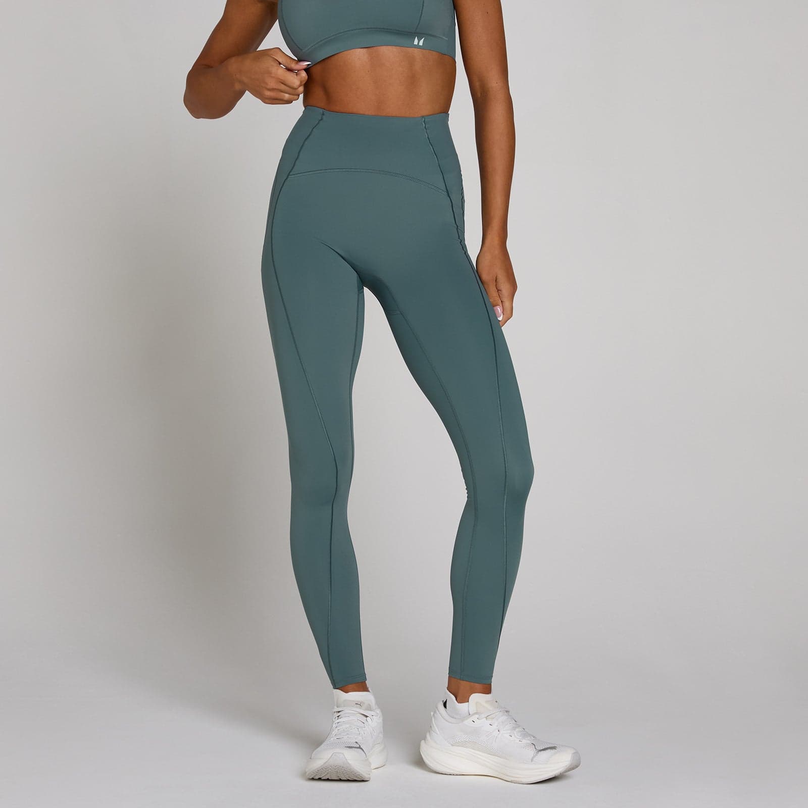 Mp Damen Tempo Ultra Curved Stitch Leggings - Future Blue - L