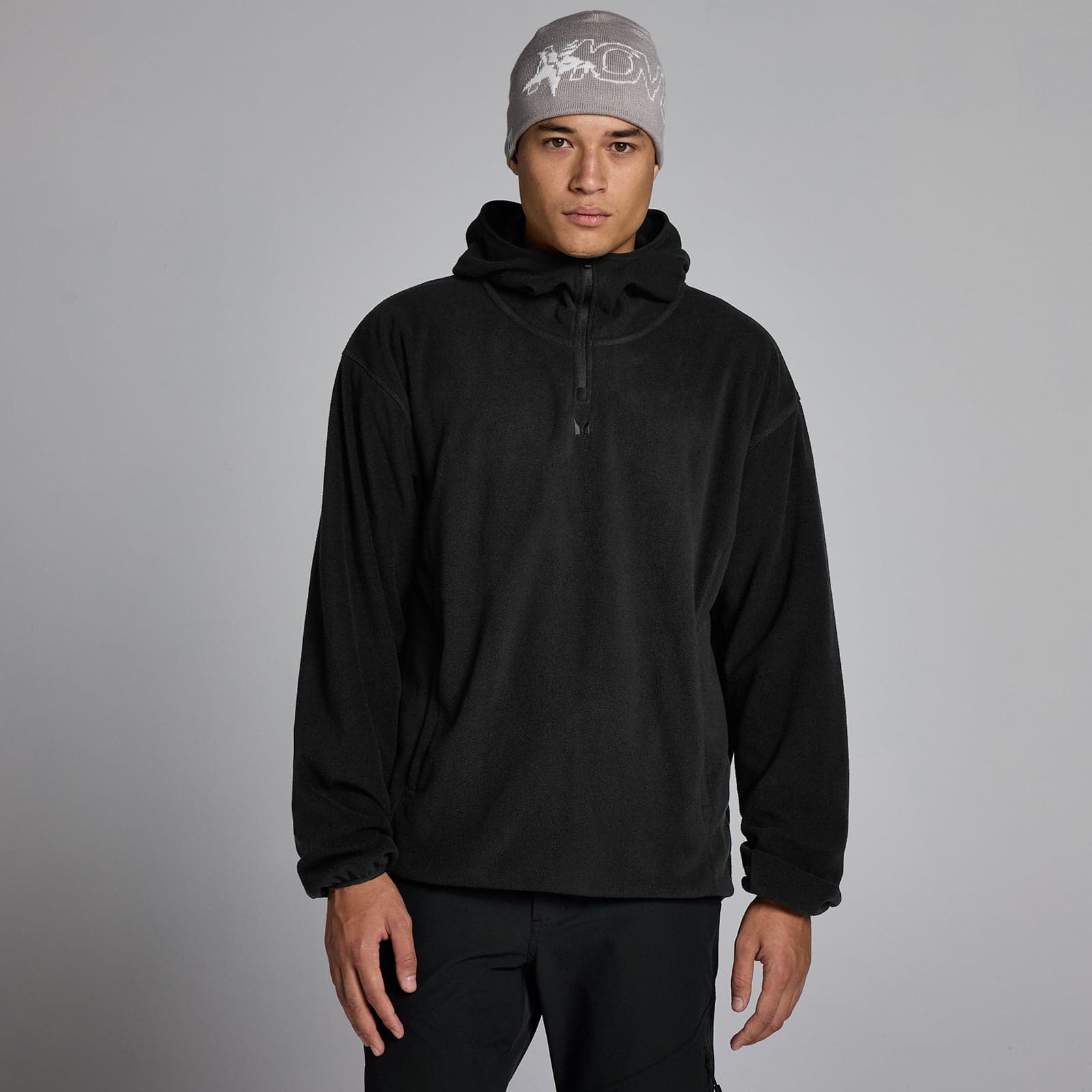 Mp Herren Fleece 1/4-Reißverschluss Hoodie - Schwarz - Xxxl