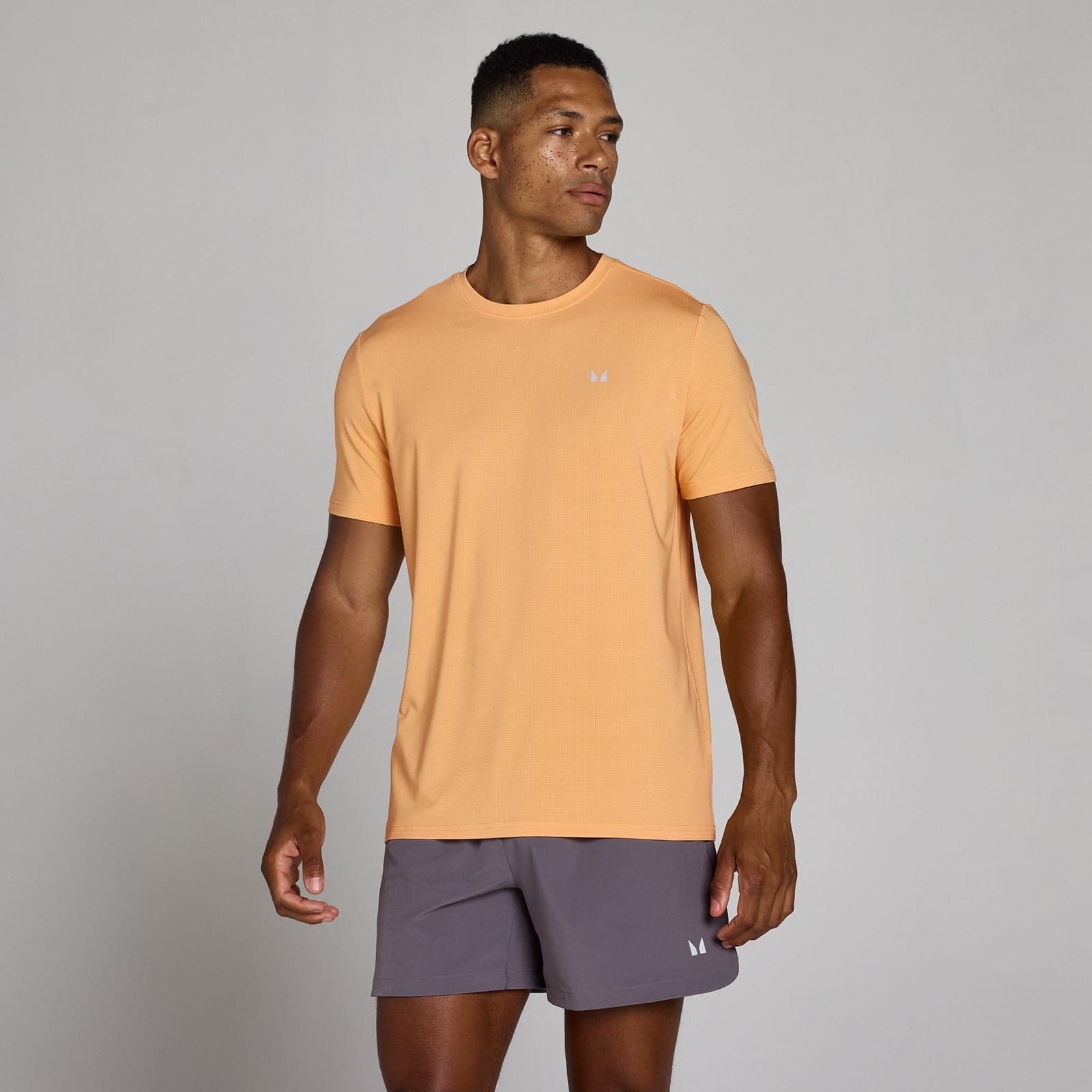 Mp Men'S Training Grid T-Shirt - Apricot - S