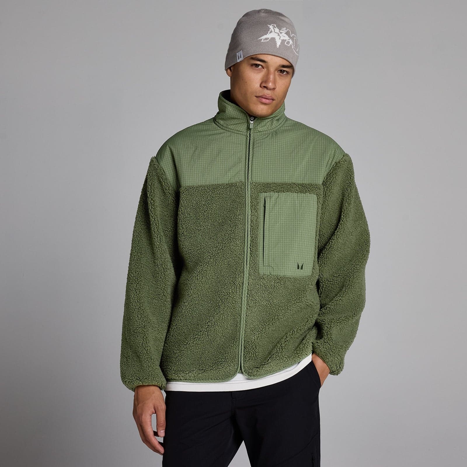 Mp Herren Borg-Fleece – Olivgrün Verwaschen - Xxl