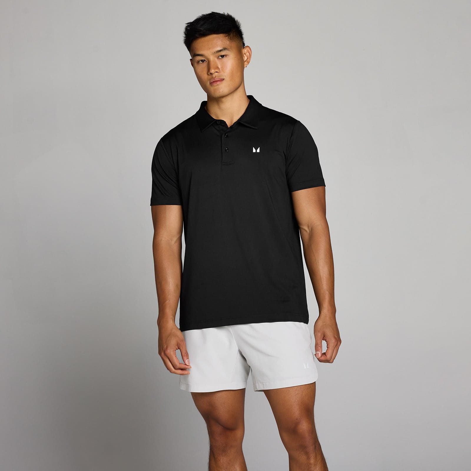 Mp Herren Training Poloshirt – Schwarz - M