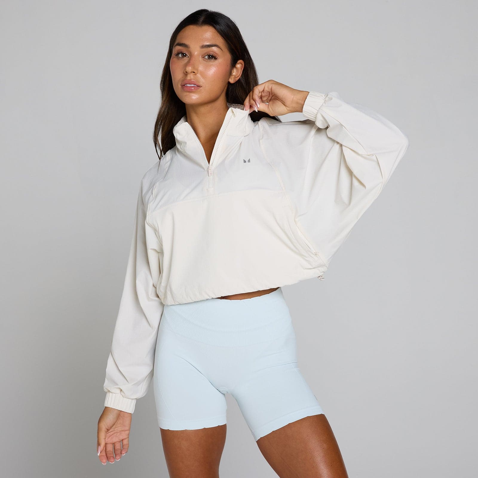 Mp Women'S Tempo Ultra 1/4 Zip Woven Jacket - Mist - Xs