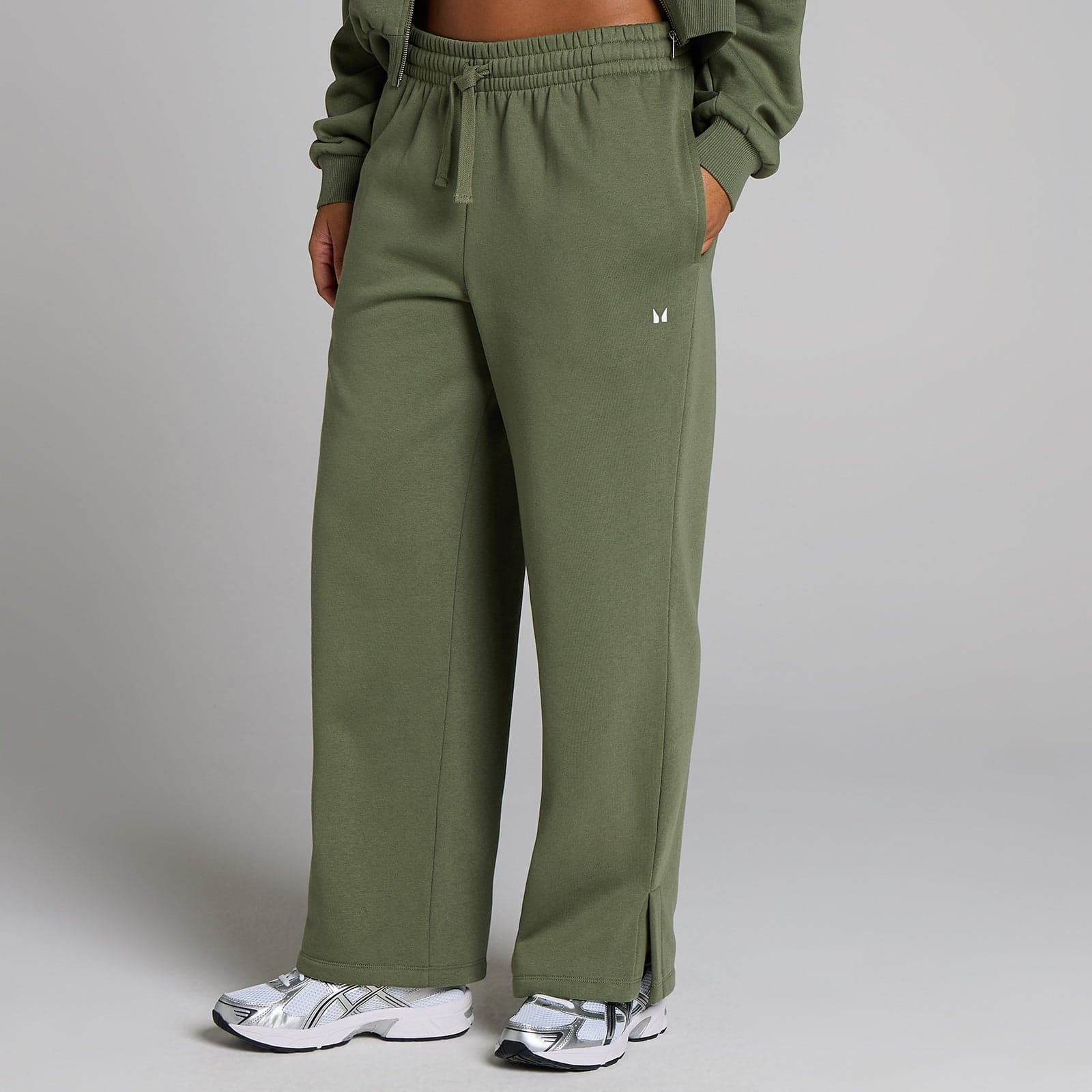 Mp Damen Basics Straight Leg Jogginghose – Washed Olive - S
