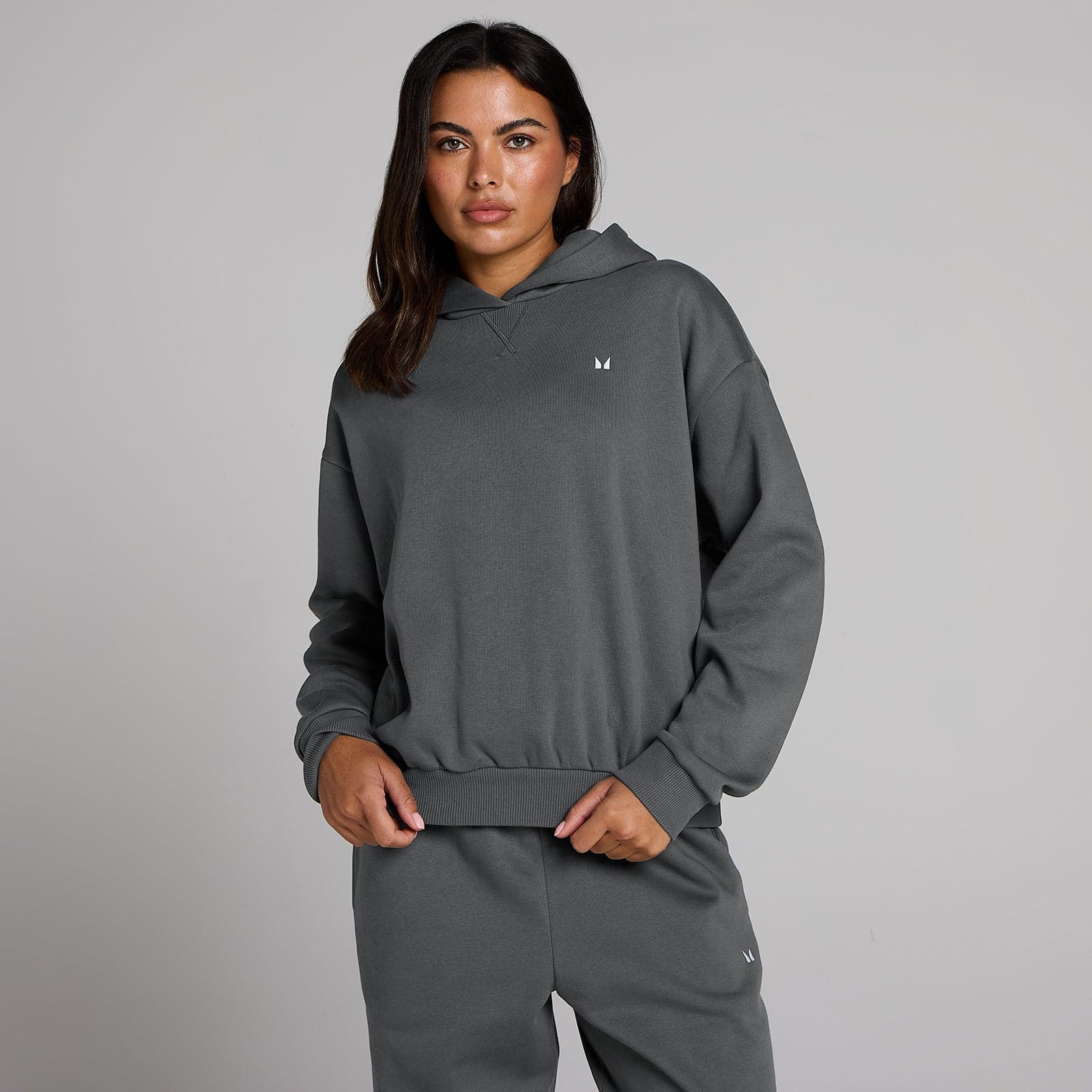 Mp Damen Basics Oversized-Hoodie – Dunkelgrau - Xl