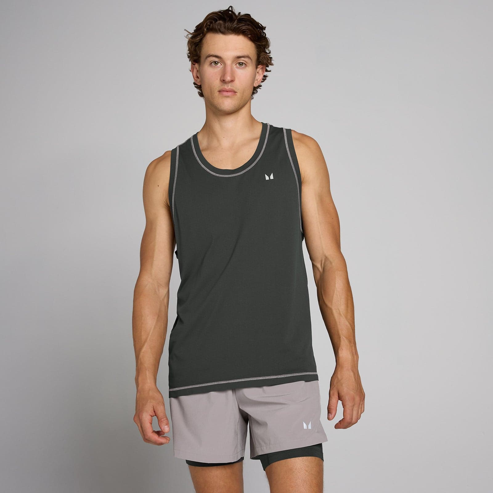 Mp Herren Velocity Ultra Seamless Tank - Vintage-Schwarz - Xs