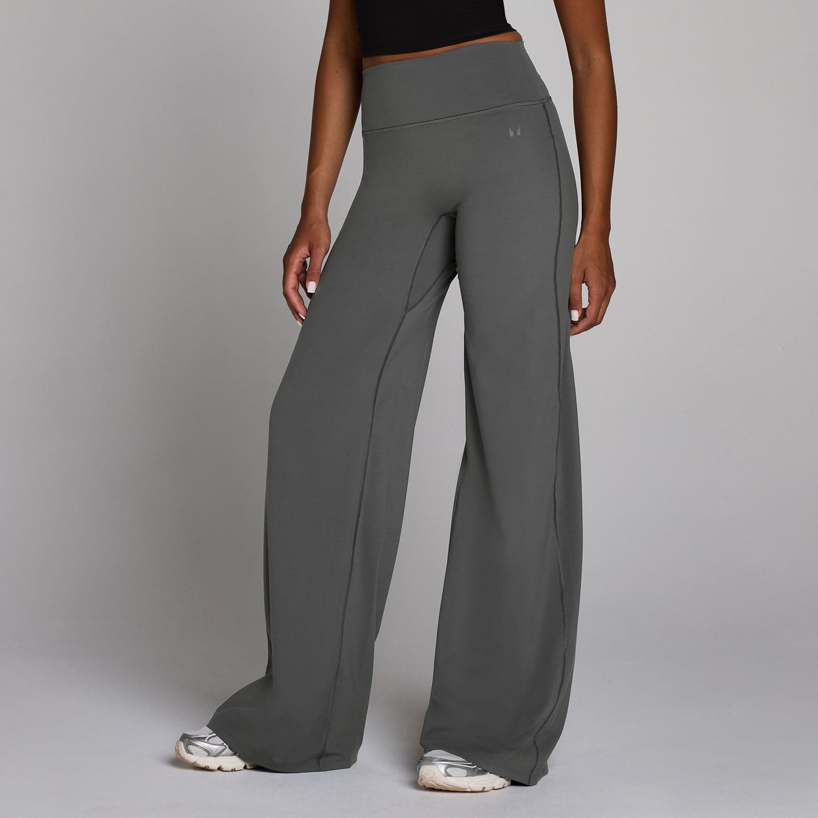 Mp Damen Tempo Petite Wide Leg Leggings – Dunkelgrau - Xl
