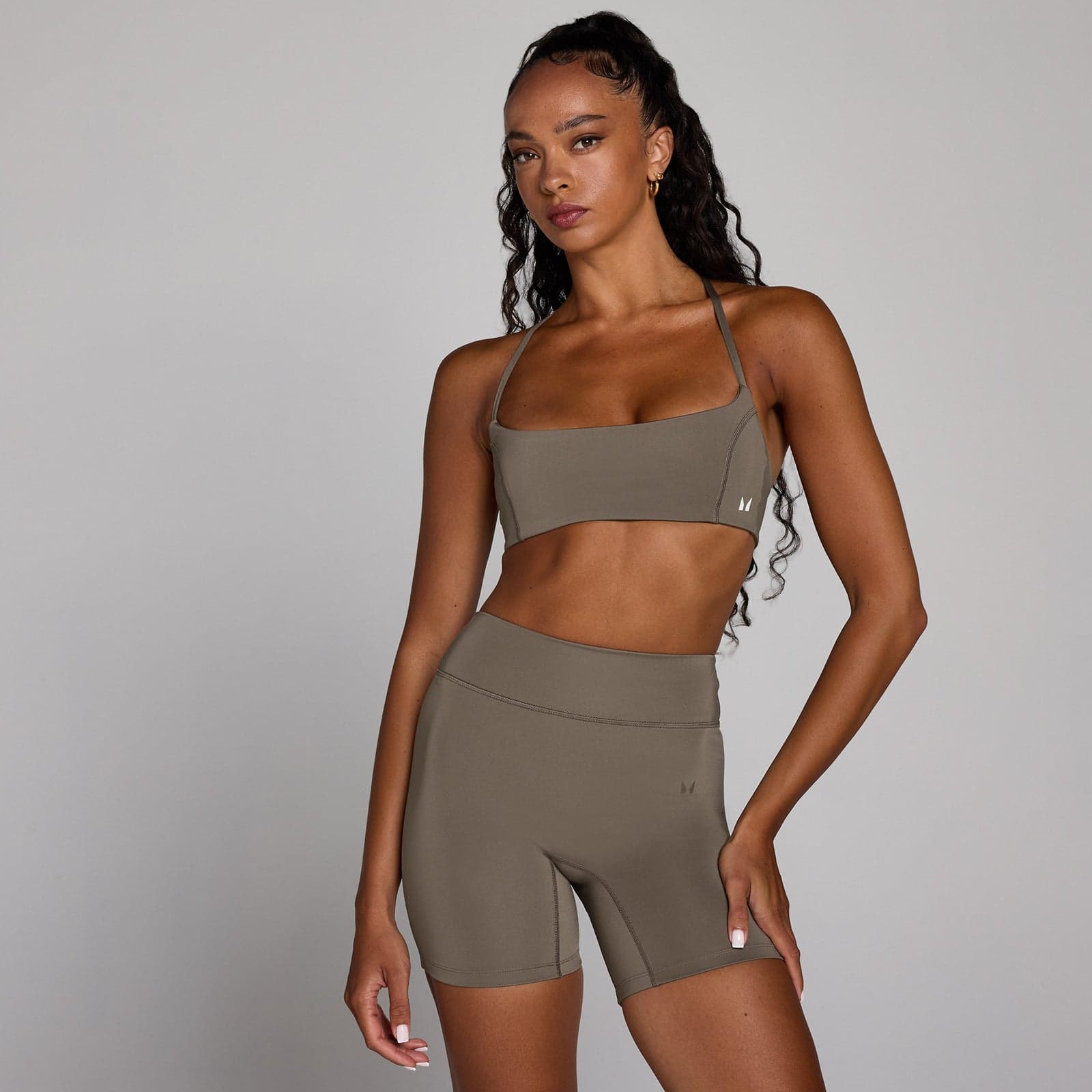 Mp Damen Training Sport-Bh Mit Offenem Rücken – Espresso - L