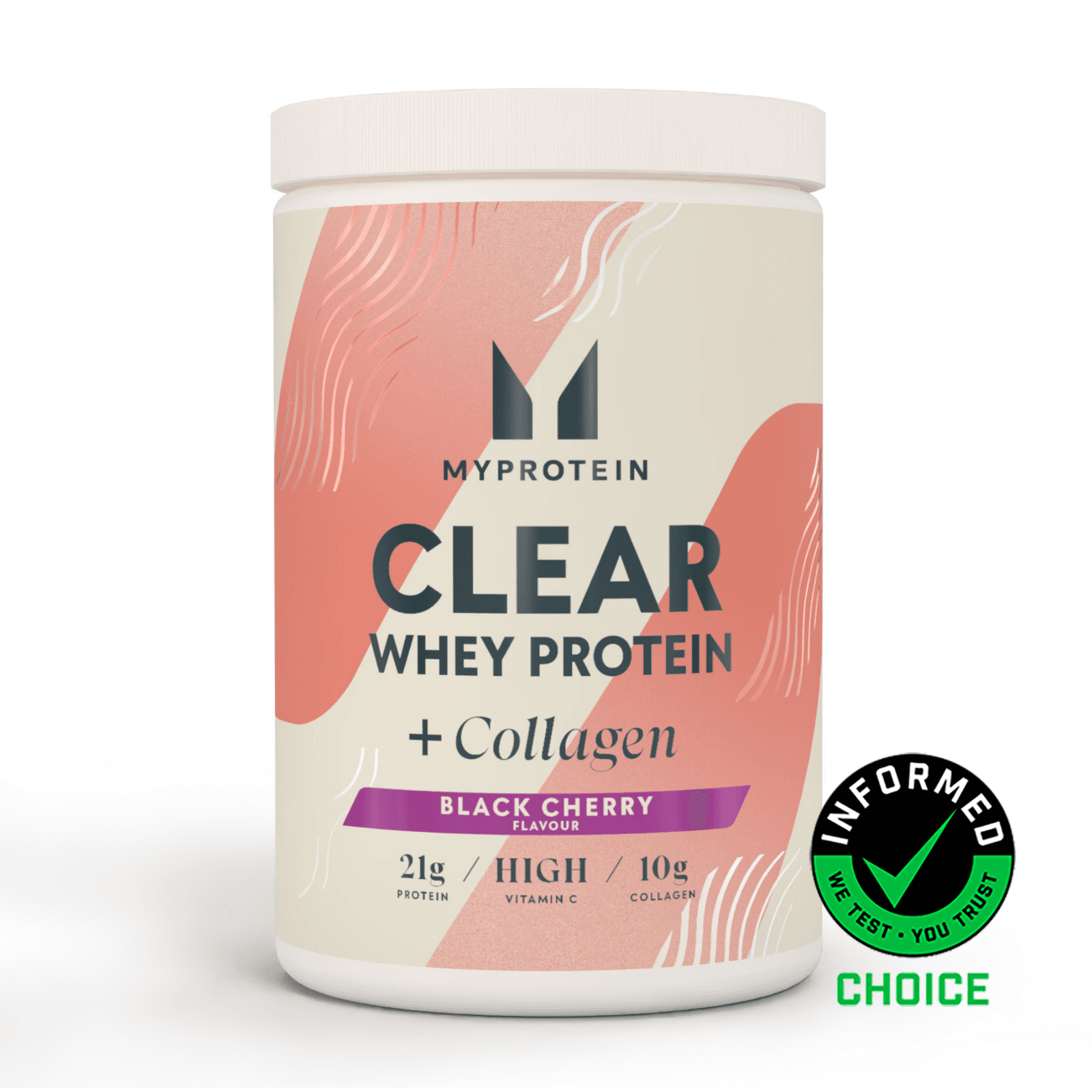 Clear Protein | Whey & Collagen - 500g - 20portionen - Black Cherry