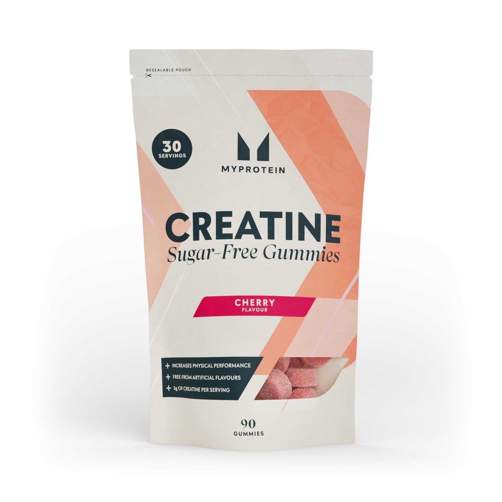 Kreatin Gummies - 90 Gummies - 30portionen - Cherry (Sugar-Free)