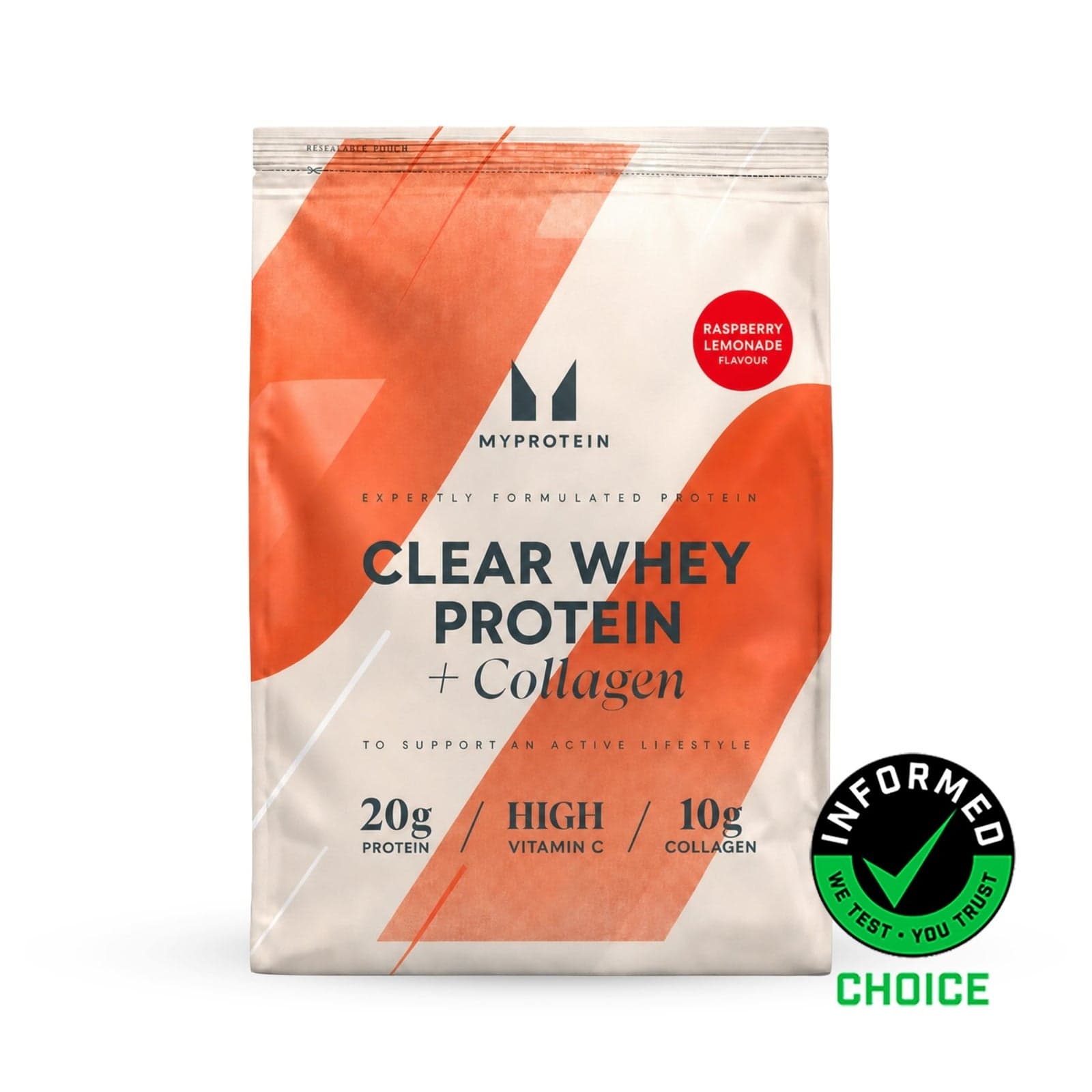 Clear Protein | Whey & Collagen - 1440g - 60portionen - Himbeerlimonade