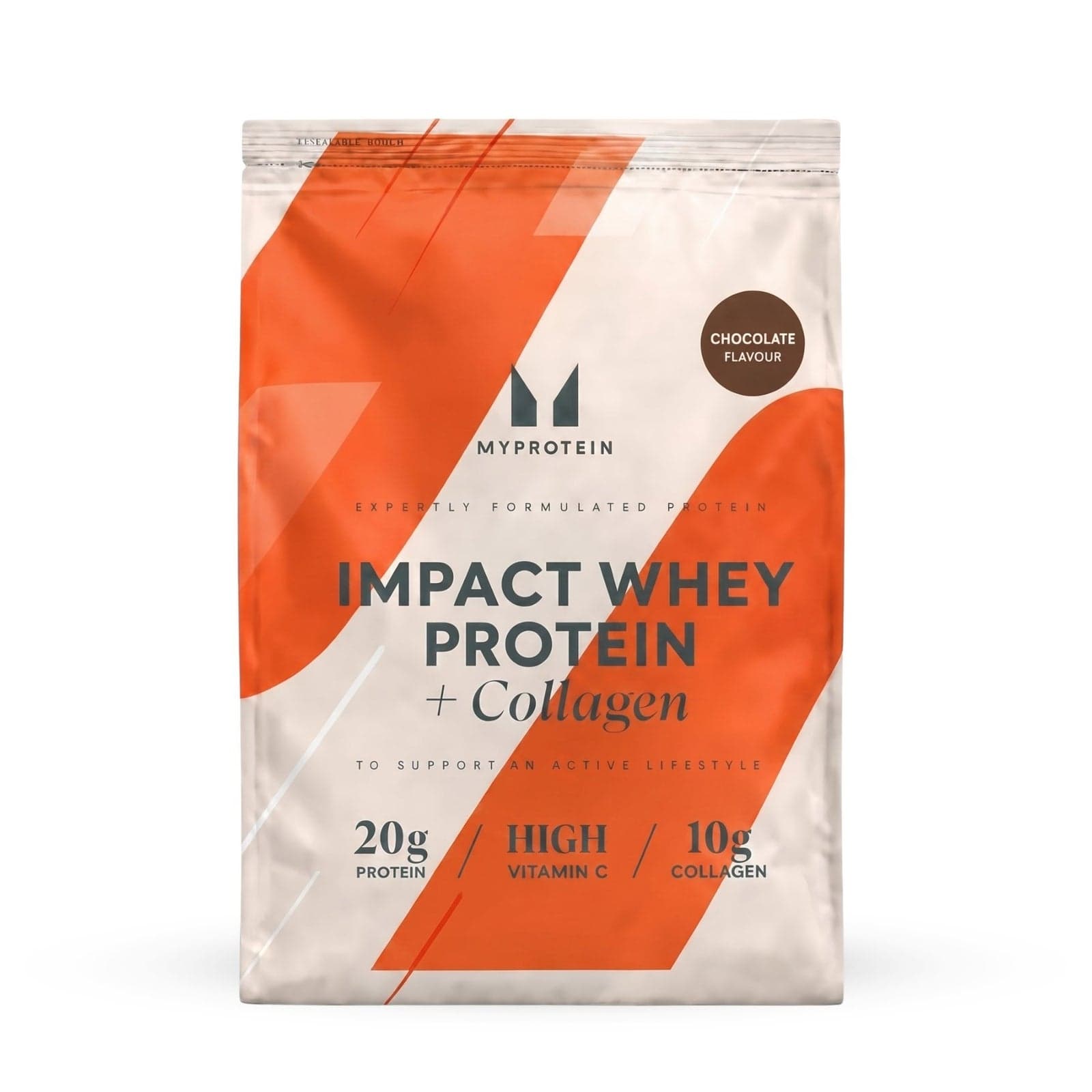Impact Whey Protein - 375g - 15portionen - Chocolate (+Collagen)