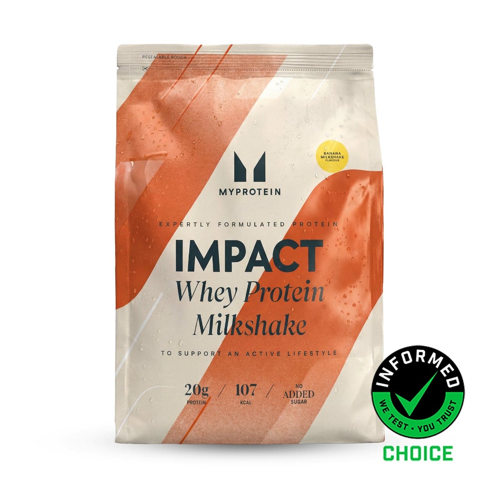 Impact Whey Protein Milchshake - 870g - 30portionen - Banana Milkshake