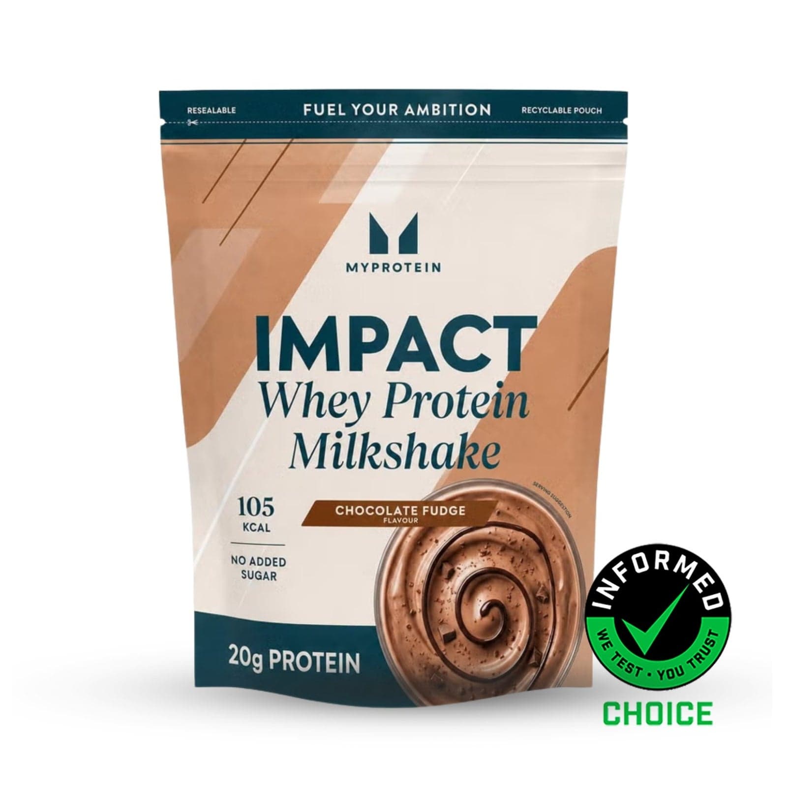 Impact Whey Protein - 870g - 30portionen - Chocolate Fudge (Milkshake)