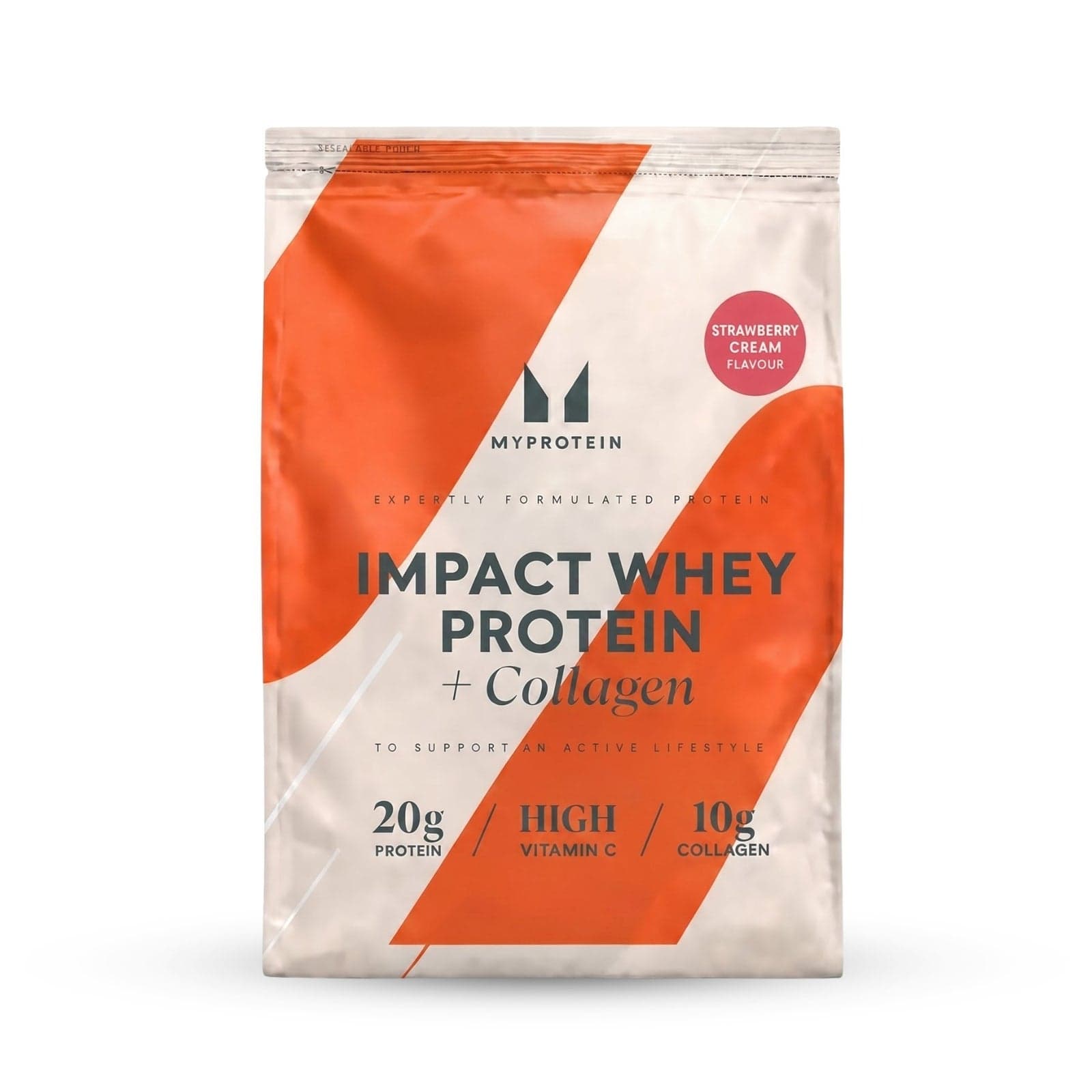 Impact Whey Protein - 360g - 15portionen - Strawberry Cream (+Collagen)