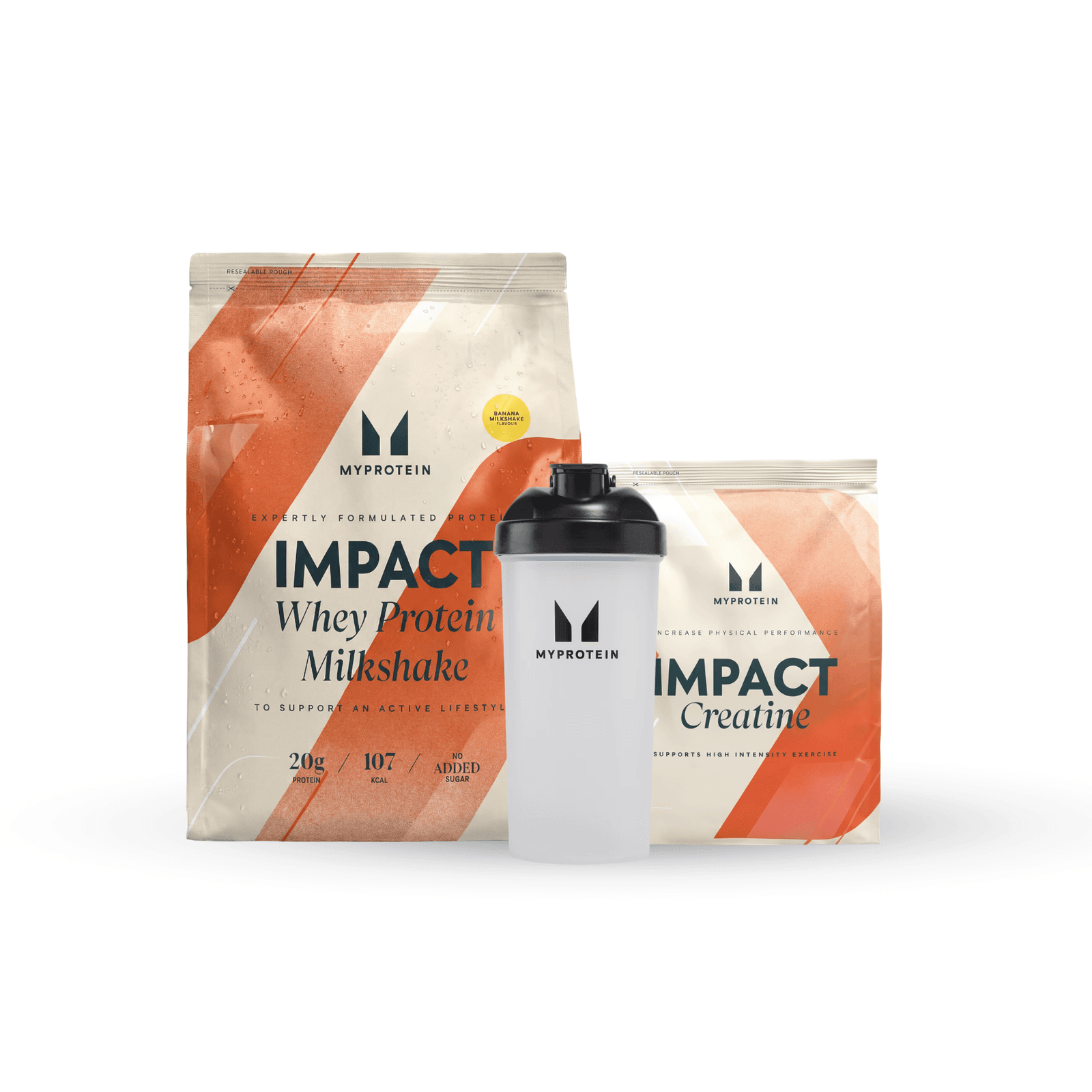 Bundle „Get Stronger“ - Banana (Milkshake) - Unflavoured