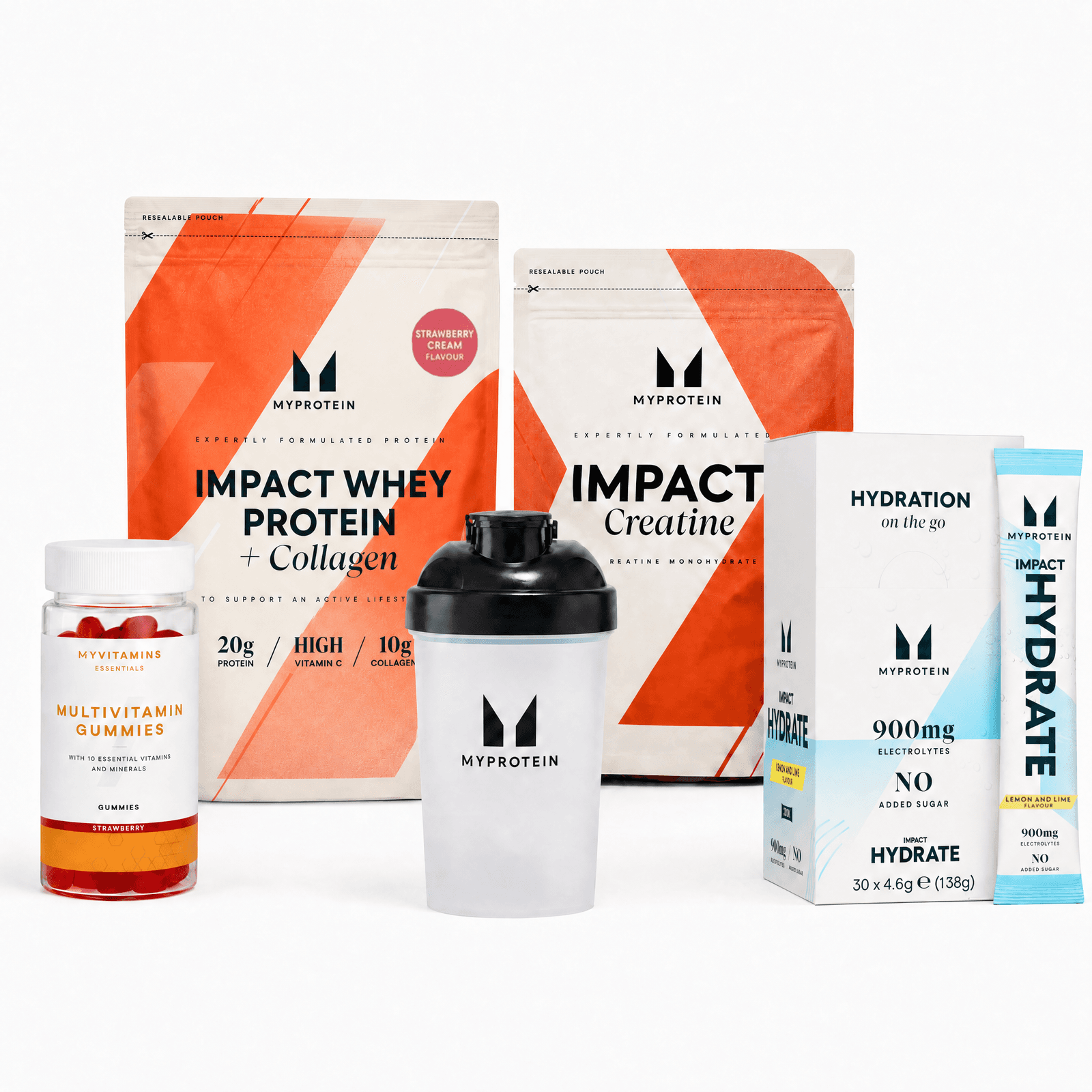 Impact Week Protein Bundle - Lemon & Lime - 30portionen - Strawberry Cream