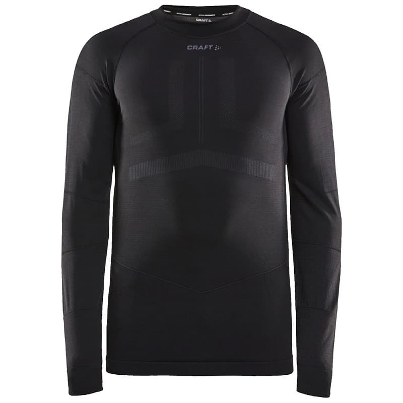 Herren Thermoshirt Dry Active Intensity Mit Rundhalsausschnitt - Schwarz / Asphalt - S