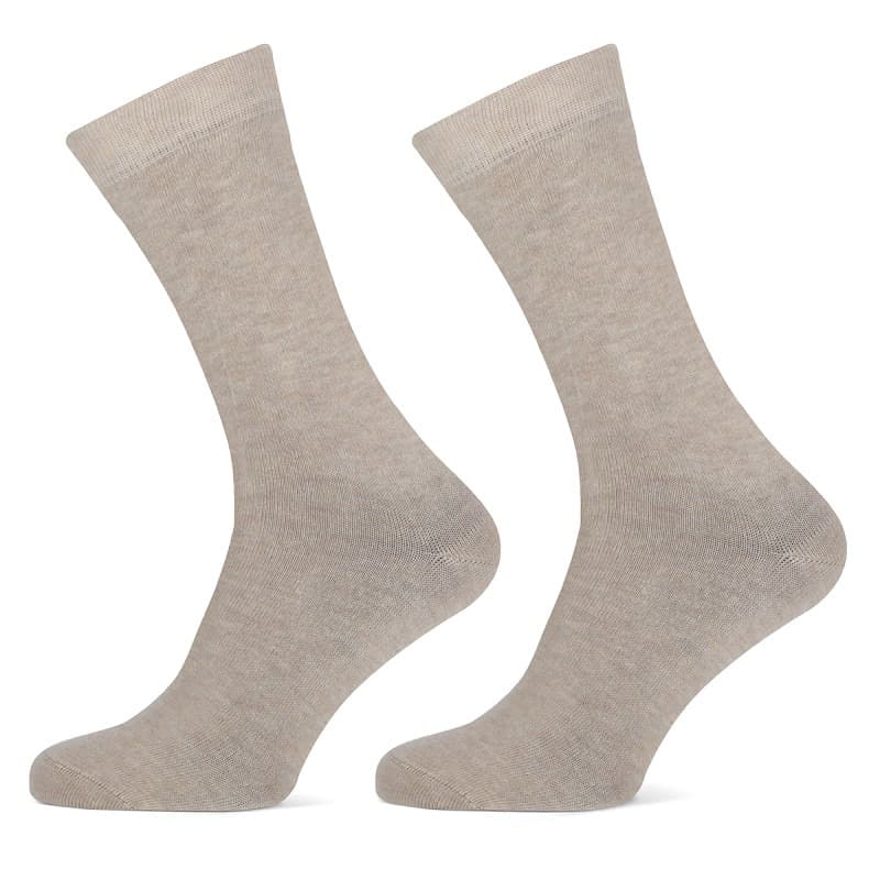 Unisex-Bambussocken - Beige - 43-46 - 2 Paar