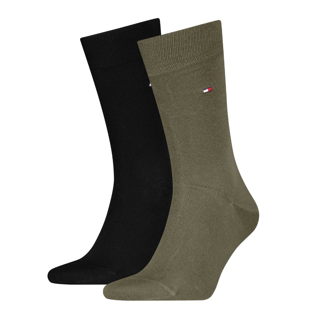 Klassische Herrensocken - 2er-Pack - Armeegrün - 39-42