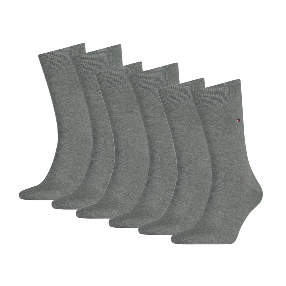 Klassische Herrensocken - 6 Paar - Mittelgrau - 47-49