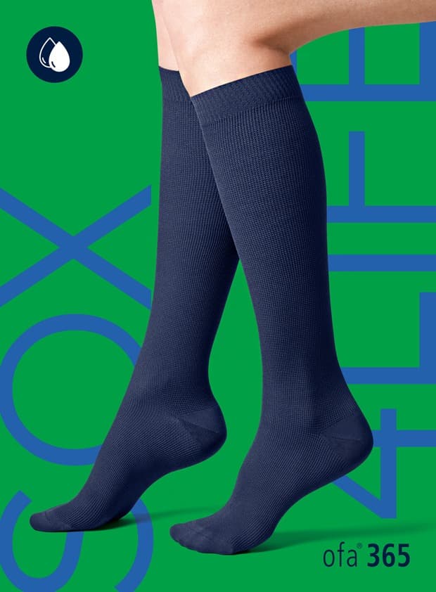 Unisex Stützstrümpfe Mit Aloe Vera - Marine - 36-38