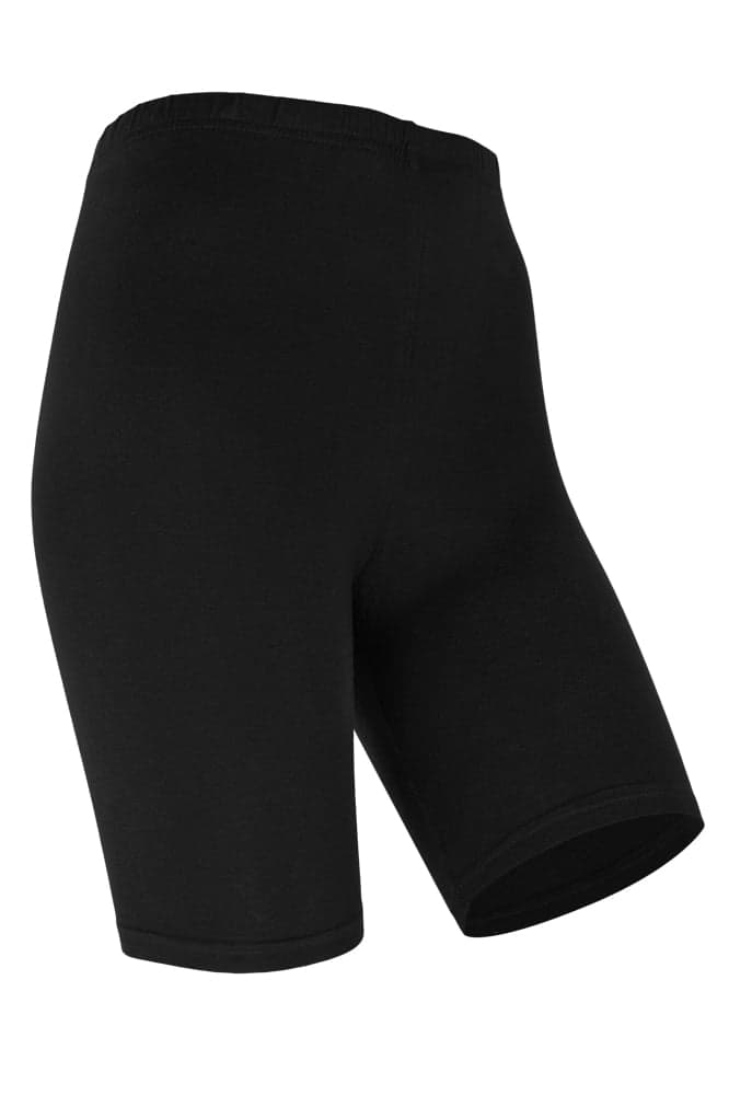 Damen Short Leggings Aus Baumwolle – Schwarz – Xxl
