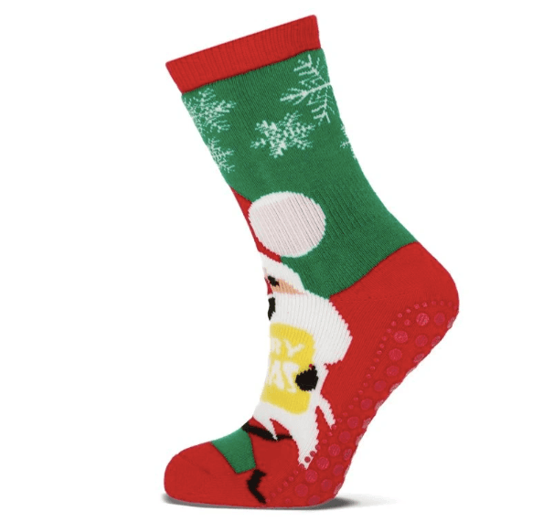 Santa Claus Weihnachtsstrümpfe Mit Frottee Und Anti-Rutsch Größe 35-38