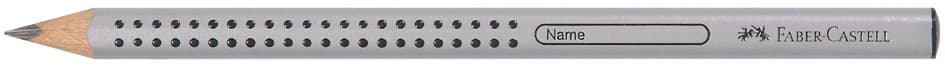 Faber-Castell Bleistift Jumbo Grip, B, Silber