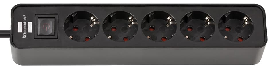 Brennenstuhl Steckdosenleiste Ecolor 5-Fach, Schwarz