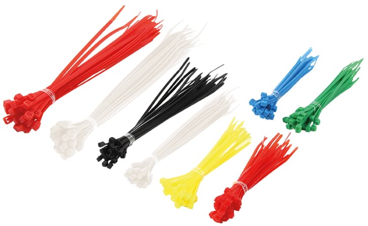 Logilink Kabelbinder-Set, Sortiert, Nylon, Inhalt: 200 Stück