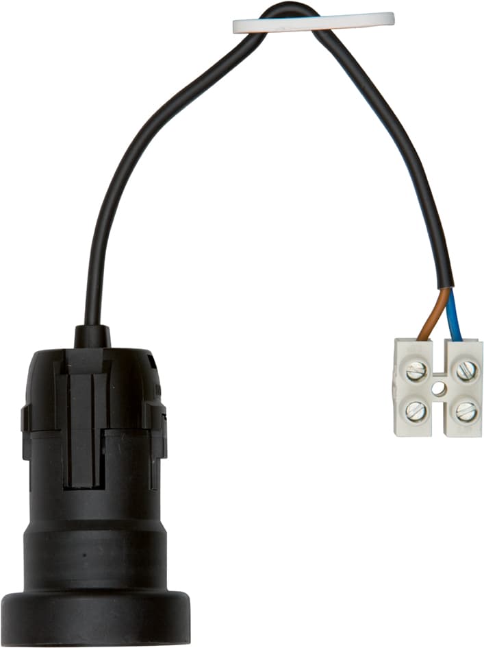 Bachmann Leuchtenfassung E27 Kunststoff, Mit Kabel 0,2 M