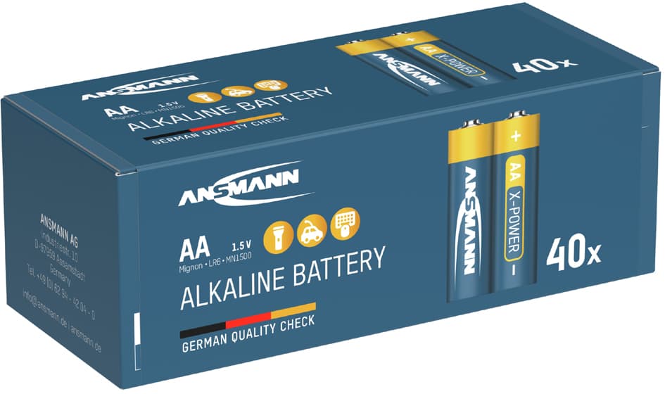 Ansmann Alkaline Batterie , X-Power, , Mignon Aa, 40er Display
