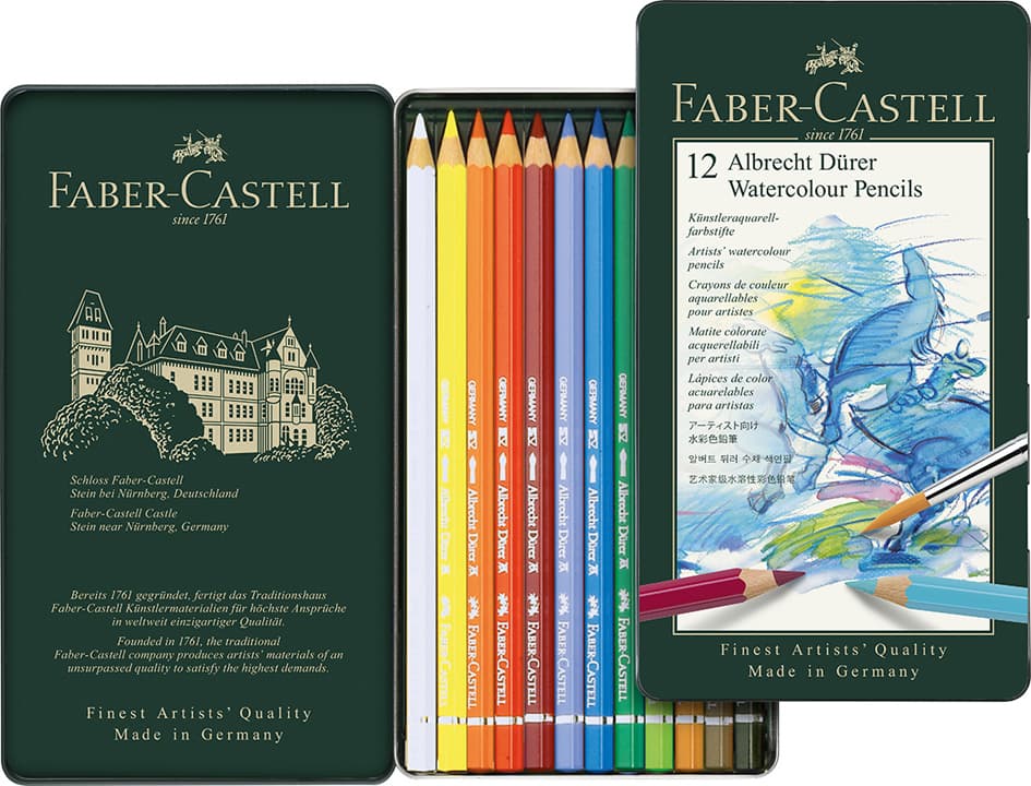 Faber-Castell Aquarellstifte Albrecht Dürer, 12er Metalletui