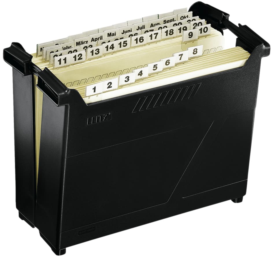 Leitz Hängeregistratur-Box Termin-Set, Schwarz
