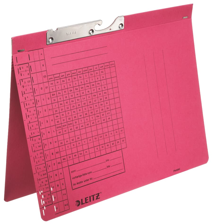 Leitz Pendelhefter, A4, Behördenheftung, Rot, 250 G/Qm