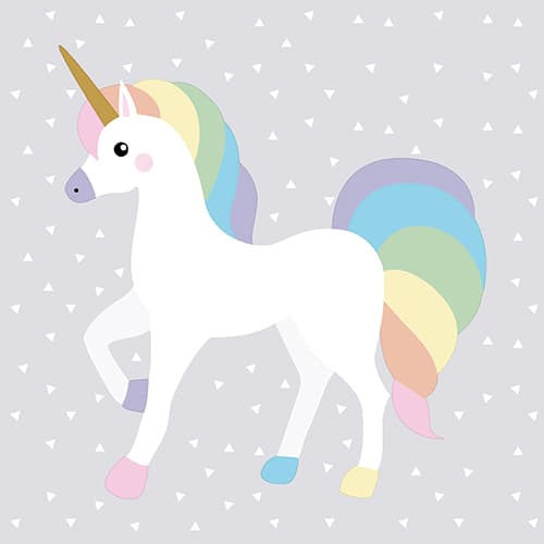 Papstar Motiv-Servietten , Unicorn, , 330 X 330 Mm