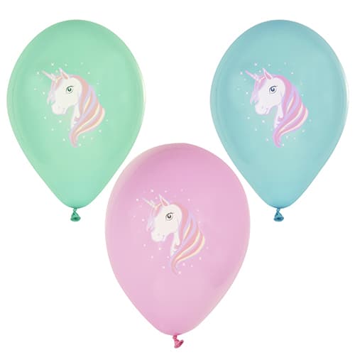 Papstar Luftballons , Unicorn, , Farbig Sortiert