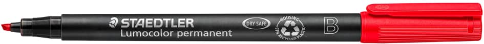 Staedtler Lumocolor Permanent-Marker 314b, Rot