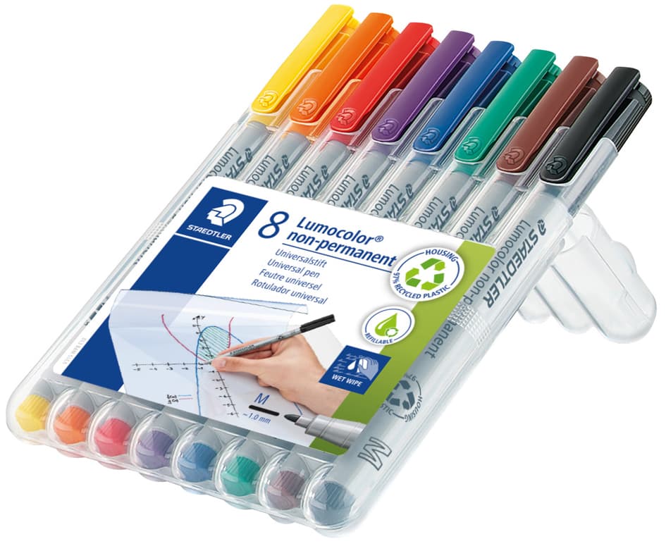 Staedtler Lumocolor Nonpermanent-Marker 315m, 8er Etui