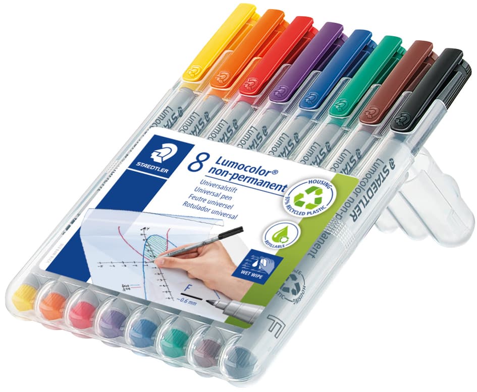 Staedtler Lumocolor Nonpermanent-Marker 316f, 8er Etui