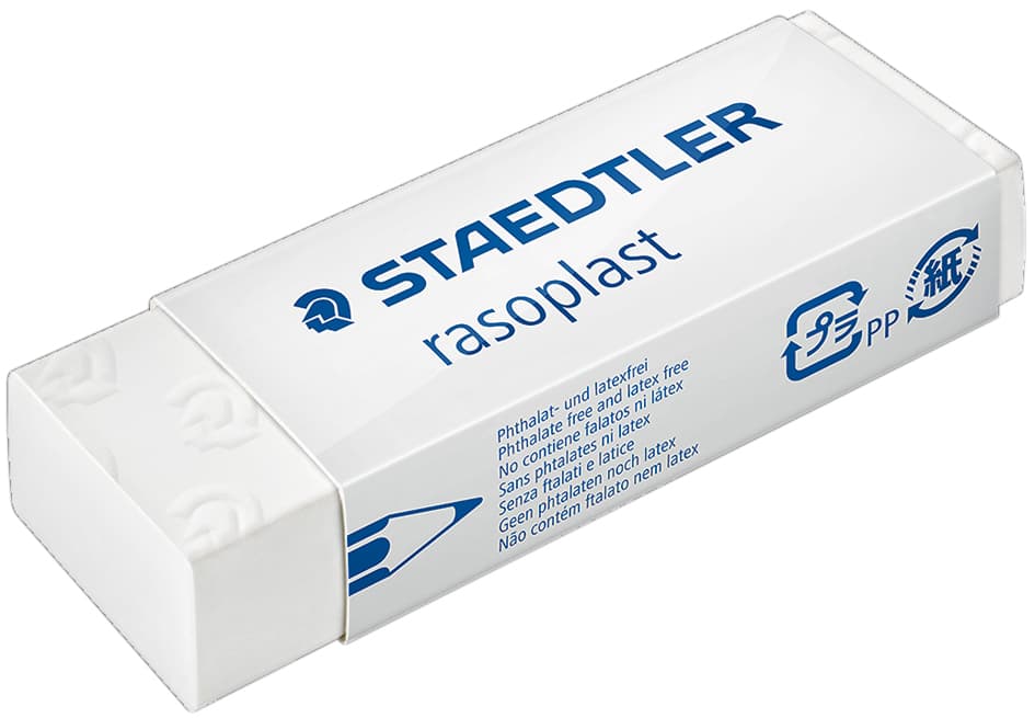 Staedtler Kunststoff-Radierer Rasoplast B20, Weiß