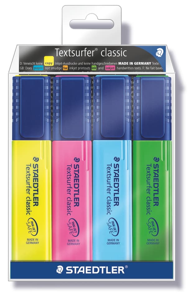 Staedtler Textmarker , Textsurfer Classic, , 4er Etui
