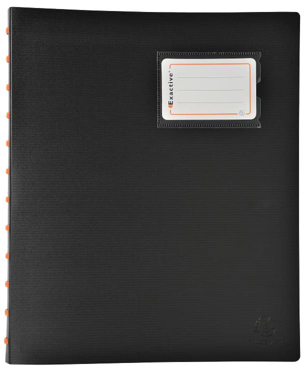 Exacompta Sichtbuch Exactive, Din A4, 30 Hüllen, Schwarz