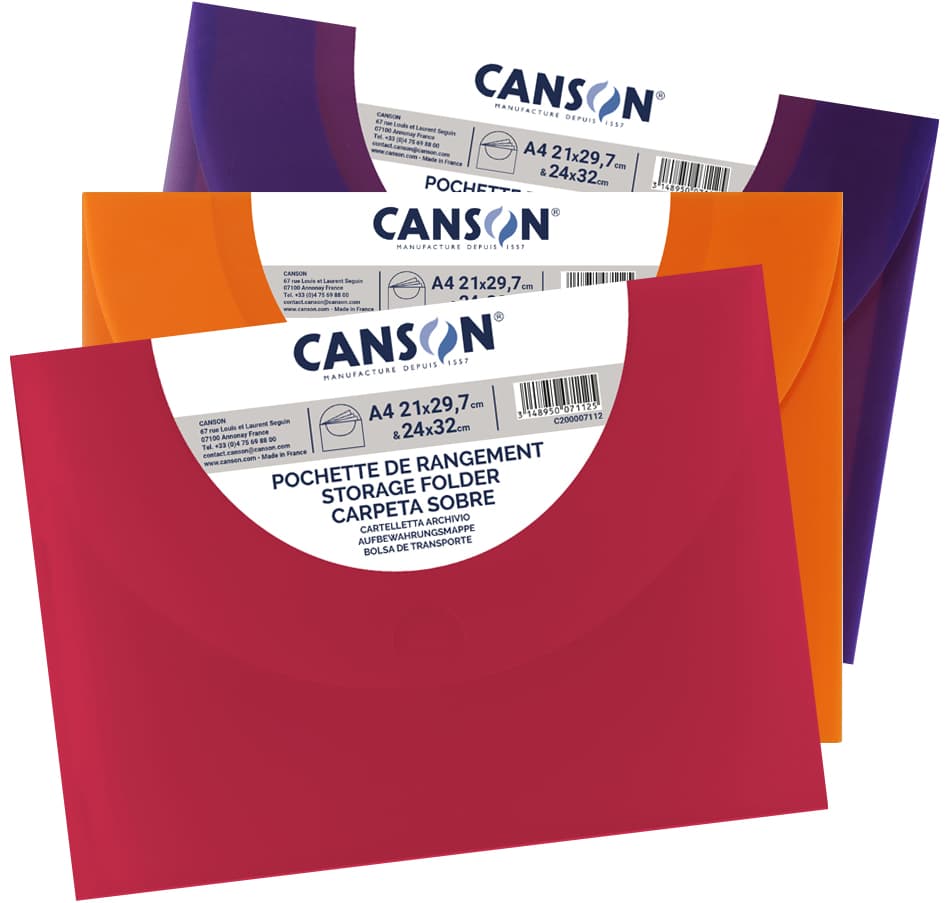 Canson Zeichnungsmappe, 270 X 350 Mm, Leuchtende Farben