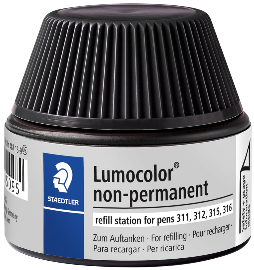 Staedtler Lumocolor Refill-Station Non-Permanent, Schwarz
