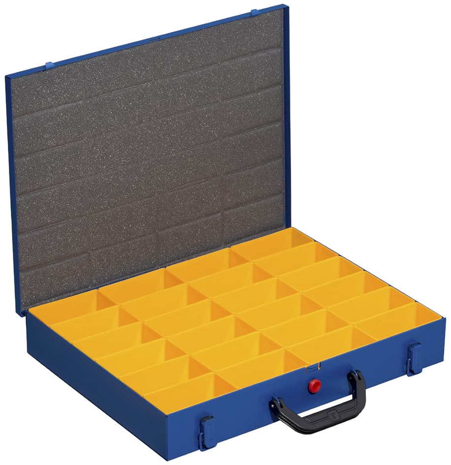 Allit Metall-Kleinteilekoffer Europlus Pro M 44h-24, Blau