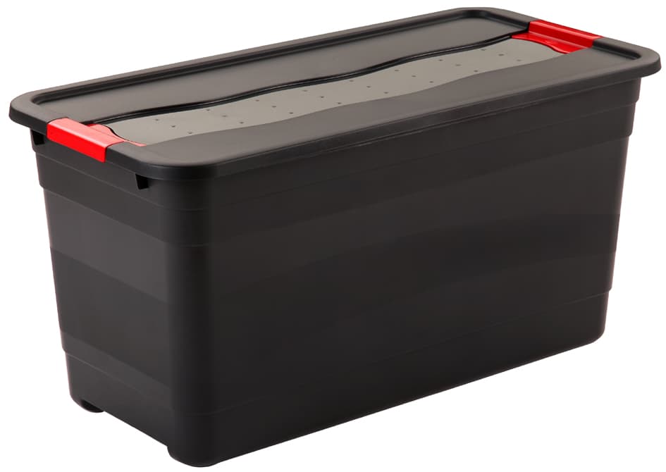 Keeeper Aufbewahrungsbox , Eckhart, , 83 Liter, Graphite/Rot