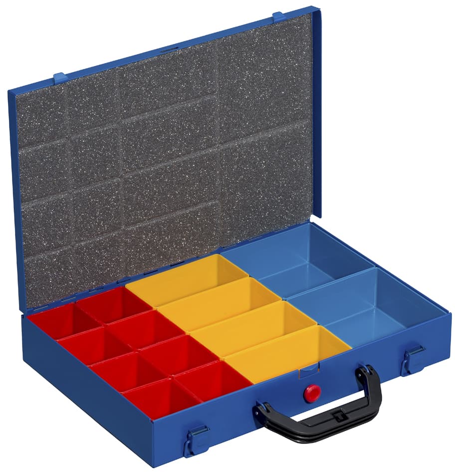 Allit Metall-Kleinteilekoffer Europlus Pro M 34l-14, Blau
